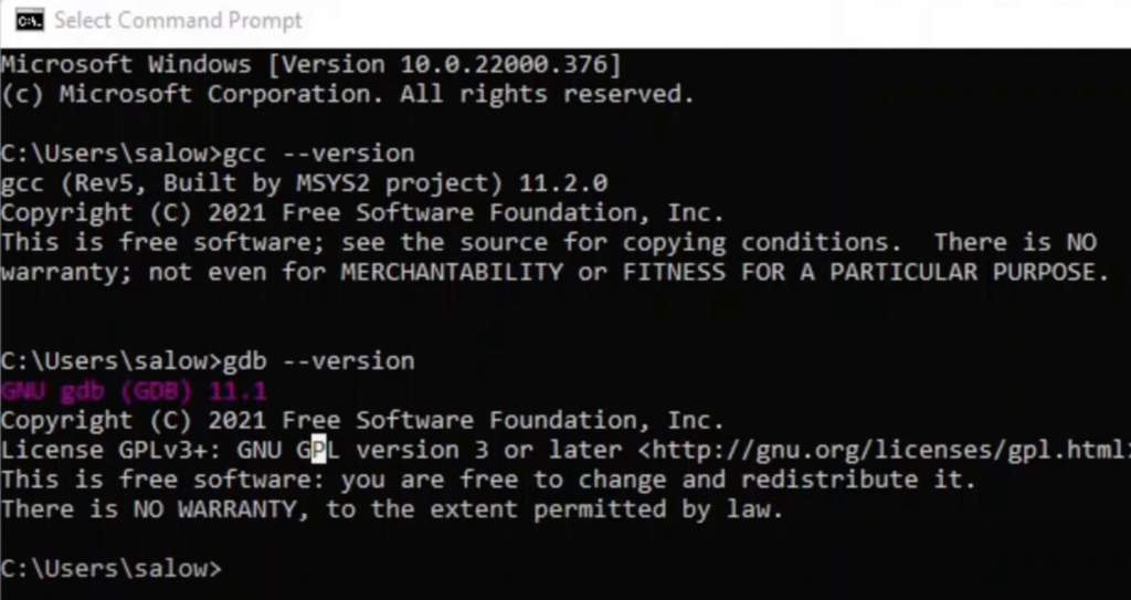 Verifying Msys2 Path to System environmental variable for windows